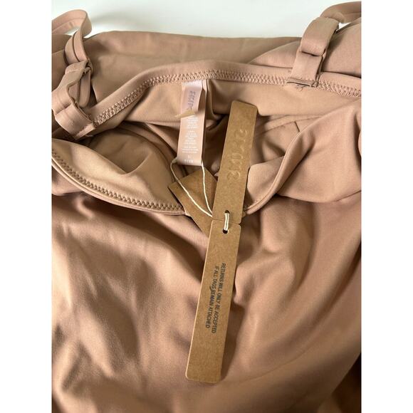NWT Skims Sienna Tan Sculpting Ruched One Piece Bathing suit Swim Dress Small - Picture 11 of 12